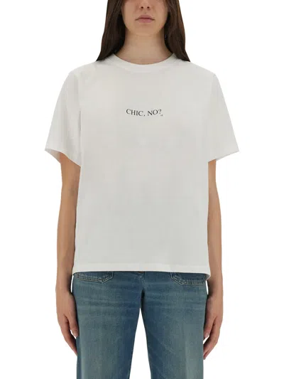 Victoria Beckham T-shirt With Print In White