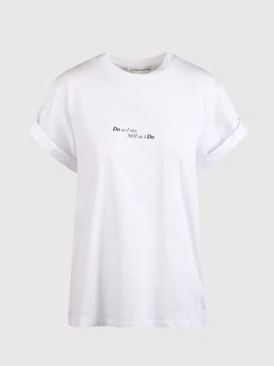 Victoria Beckham T-shirt With Print In White