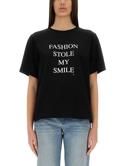 VICTORIA BECKHAM T-SHIRT WITH PRINT