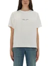 Victoria Beckham T-shirt In Cotton With Print In White