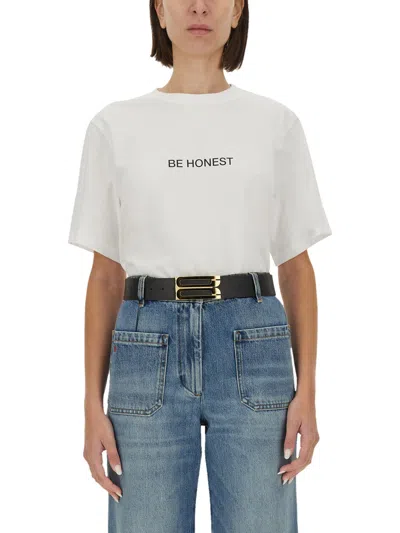 VICTORIA BECKHAM T-SHIRT WITH PRINT