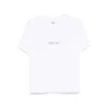 Victoria Beckham White Crewneck T-shirt With Slogan Print On The Front In Cotton Woman In White