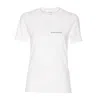 Victoria Beckham Womens White Logo-print Regular-fit Organic-cotton Jersey T-shirt Xl In White