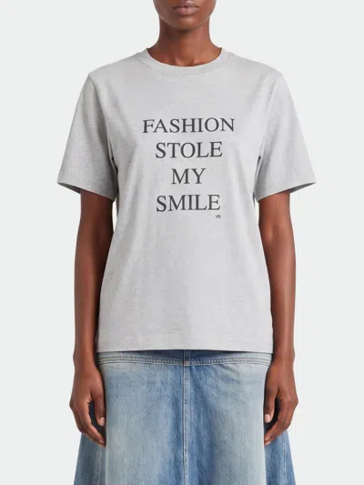 Victoria Beckham T-shirt Victoria  Woman Color Grey In Gray