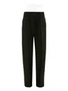 Victoria Beckham Tailored Black Trousers With High Waist In Black