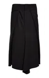 Victoria Beckham Tailored Midi Skirt In Black