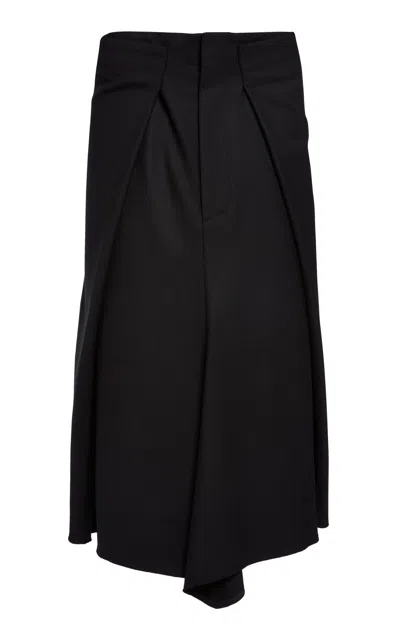 Victoria Beckham Tailored Midi Skirt In Black
