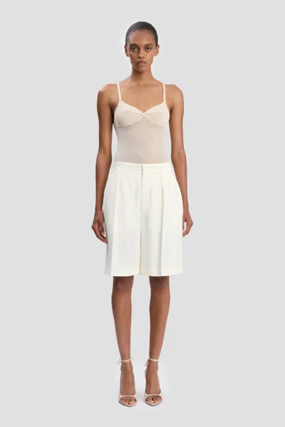 Victoria Beckham Tailored Shorts In Ivory In White