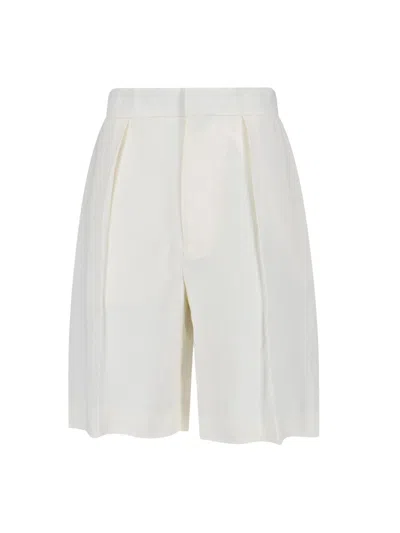 Victoria Beckham Tailored Shorts In White