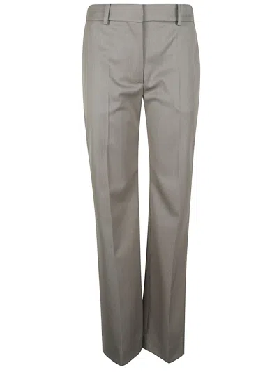 Victoria Beckham Tailored Straight Leg Trouser In Gray