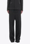 Victoria Beckham Tailored Wool Pants In Black