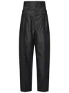Victoria Beckham Double Waistband Pleated Wool Blend Pants