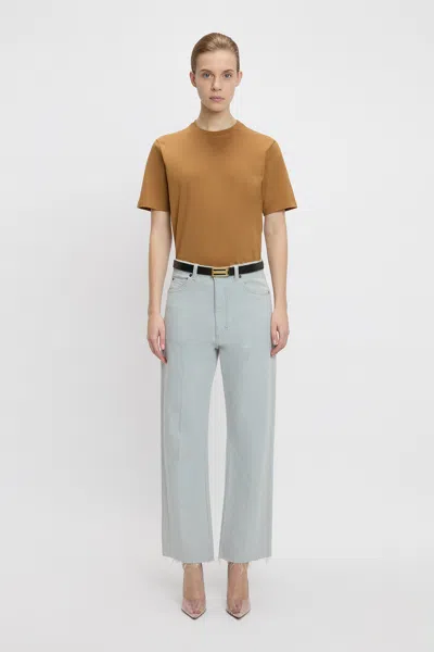 Victoria Beckham Tee In Wheat In Sand