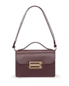 Victoria Beckham Dorian Bordeaux Shoulder Bag With Adjustable And Removable Shoulder Strap And Logo Plaque On The Fro
