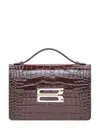 Victoria Beckham Dorian Small Croc-effect Leather Shoulder Bag In Multicolor