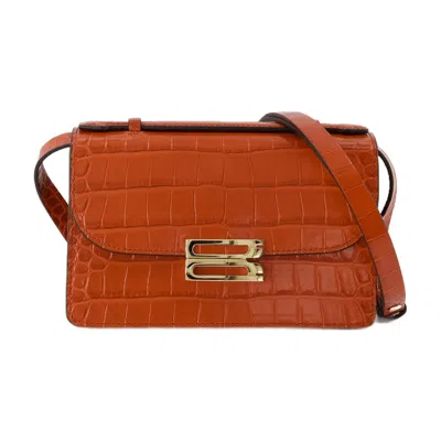 Victoria Beckham The Mini Dorian Crossbody In Brown