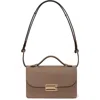 Victoria Beckham The Mini Dorian Grained Leather Shoulder Bag In Dove Grey