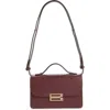 Victoria Beckham The Mini Dorian Leather Shoulder Bag In Burgundy
