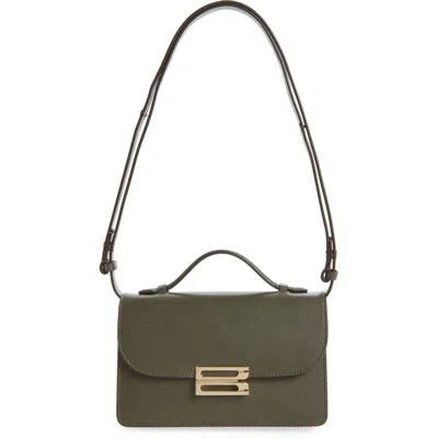 Victoria Beckham The Mini Dorian Leather Shoulder Bag In Green
