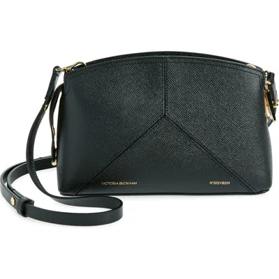 Victoria Beckham The Victoria Leather Crossbody Bag In Black