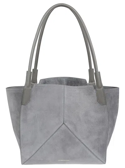 Victoria Beckham The Victoria Soft Mini In Gray