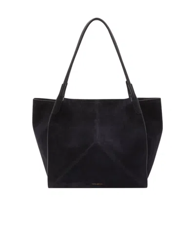 Victoria Beckham The Victoria Suede Tote Bag In Blue