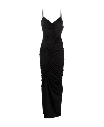 Victoria Beckham Thin Shoulder Strap Dress In Black