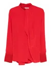 Victoria Beckham Tie-neck Blouse In Red