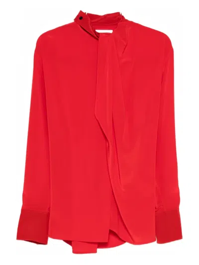 Victoria Beckham Tie-neck Blouse In Red