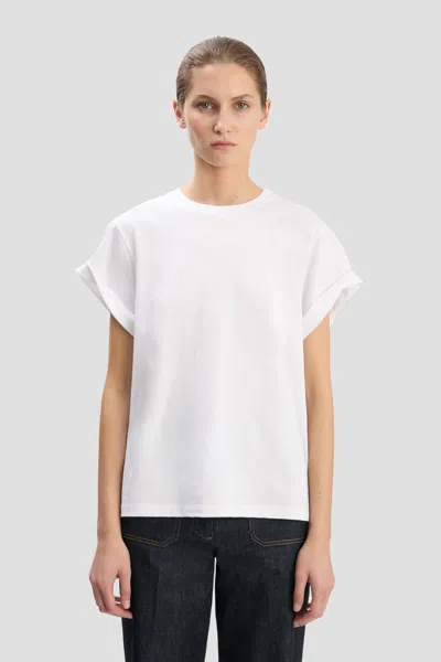 VICTORIA BECKHAM TILLY T-SHIRT IN WHITE