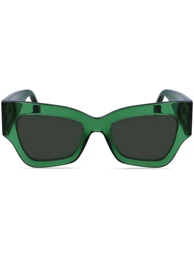 Victoria Beckham Tinted Lenses Sunglasses In Green