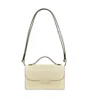 Victoria Beckham Tonal Mini Dorian Bag In Ivory Smooth Leather In White