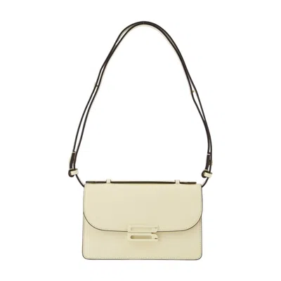Victoria Beckham Tonal Mini Dorian Crossbody - Leather - White In Multi