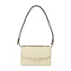 Victoria Beckham Tonal Mini Dorian Bag In Ivory Smooth Leather In White