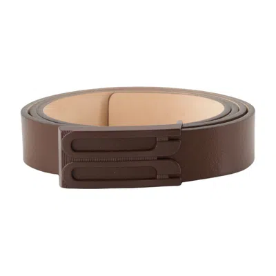 Victoria Beckham Tonal Regular Frame Belt In Brown