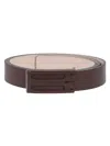 Victoria Beckham Tonal Regular Frame Belt In Brown