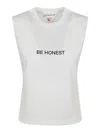 Victoria Beckham Be Honest T-shirt In Blanco