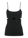 Victoria Beckham Cami Top With Cut-out Design And Spaghetti Straps In Black