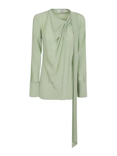 VICTORIA BECKHAM TWIST DETAIL SCARF TOP