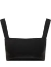 Victoria Beckham Women Body Strap Bandeau Top In Black
