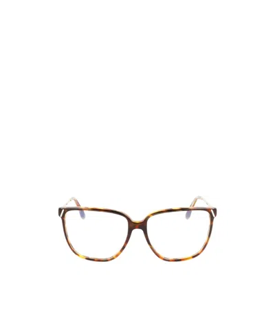 Victoria Beckham Tortoiseshell-effect Frame Glasses In Multicolor
