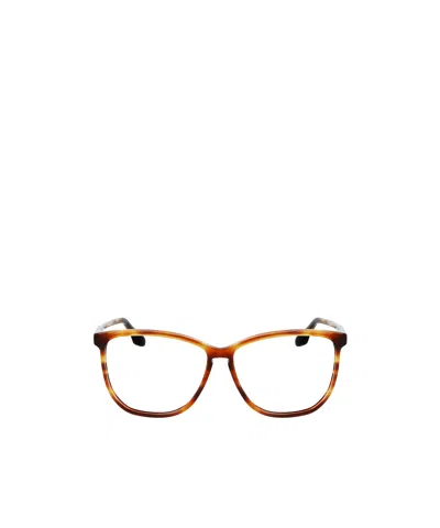 Victoria Beckham Tortoiseshell-effect Square Glasses In Multi