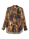 Victoria Beckham Tortoiseshell-print Shirt In Brown