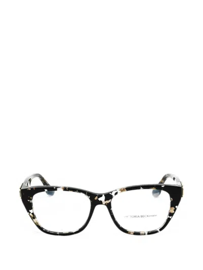 Victoria Beckham Tortoiseshell-effect Cat-eye Frame Glasses In Multi