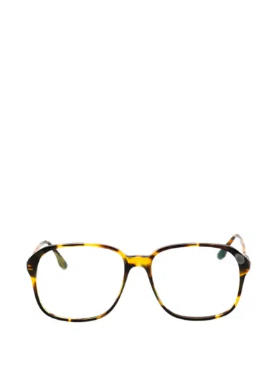Victoria Beckham Tortoiseshell-effect Square-frame Glasses In Multi