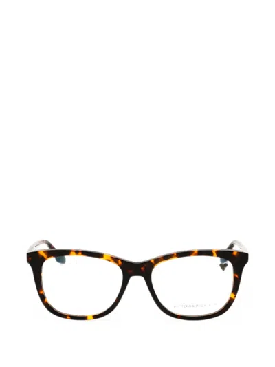 Victoria Beckham Tortoiseshell-pattern Rectangle-frame Glasses In Multi