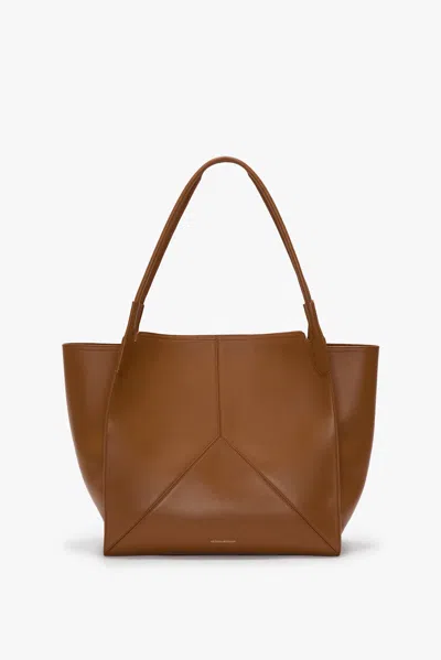 Victoria Beckham Tote Bag Large In Tan Leather In Brown