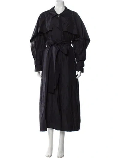 Pre-owned Victoria Beckham Trench Coat In Black