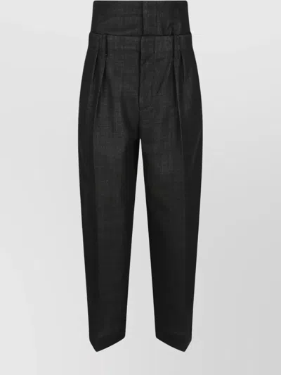 VICTORIA BECKHAM TROUSER WITH DOUBLE WAISTBAND DETAIL