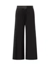 Victoria Beckham 'trousers Wide Leg Side Panel Detail' In Black